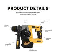 DEWALT DCH273 Marteau perforateur SDS-Plus sans balais 18V/20V MAX poignée en L LED outil seul sans batterie