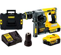 DeWalt DCH274P2T Perfo-burineur SDS-plus à batteries 18V Li-Ion + mandrin interchangeable set (2x batterie 5.0Ah accu) dans TSTAK - moteur sans charbon - 2,1J