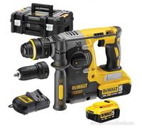 DeWALT DCH274P2T Perforateur-Burineur SDS-Plus (18V/2,1J/2x5,0Ah) Tstak II