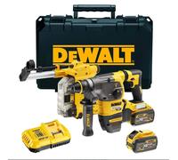 DeWalt Marteau combiné sans fil DCH335X2 FLEXVOLT 54V 2x9,0Ah avec aspiration