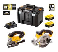 DeWALT DCK XR2WP2T - BOIS EDITION - (DCS331 + DCS391 + 2 x 5,0Ah + TSTAK VI)