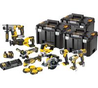 DeWALT DCK1012P4T-QW Kit d’outils sans fil sans balais 10pcs. (18V/4x5Ah + 3x Tsak)