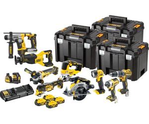 DeWALT DCK1012P4T-QW Kit d’outils sans fil sans balais 10pcs. (18V/4x5Ah + 3x Tsak)