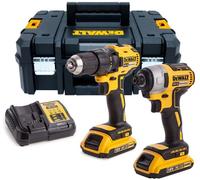 DeWALT DCK2059D2T-QW Perceuse DCD710 + Visseuse a chocs DCF815 (2x2,0Ah/18V) TSTAK II