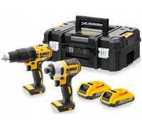 DeWalt Pack perceuse et visseuse à chocs DCK2060D2T-QW 18V XR Brushless TSTAK 2 batteries 2.0Ah