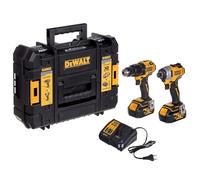 DeWalt Perceuse à percussion sans fil et visseuse à choc brushless DCK2062M2T-QW 18V Li-ion XR 2x4Ah