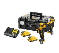 DeWalt DCK2111L2T-QW - KIT 12V Brushless = Marteau perforateur DCD706 XR + Tournevis à Percussion DCF801 XR + Boîtier TSTAK II avec 2 batteries Li-Ion 3Ah Multicolore