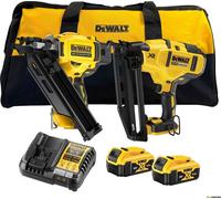 Dewalt DCK246P2-QW 18V Cloueur kit XR - DCN930 + DCN660 - 2 X 5 Ah Batteries + Chargeur en sac de transport