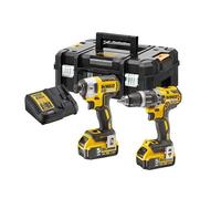 DEWALT DCK266P2T XR Pack Jumeau Sans Balai 18V 2 X 5,0Ah Li-ion DEWDCK266P2T