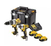 DeWALT DCK276P3T-QW Perceuse À Percussion 18 V Li-ion XR (DCD996) Et Visseuse À Percussion Sans Fil (DCF887) En Coffret TSTAK IV (3x 5,0 Ah)