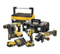 DEWALT DCK305P3T Dewalt-DCK305P3T Kit de 3 Outils 18 V-DCH273+DCF887+DCG405+DCB184x3+incarc+TSTAK I & II
