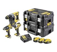 DeWALT DCK377P3T Jeu d'outils a batterie (DCD708+DCF809+DCH273+18V/3x5.0Ah) 2xTstak