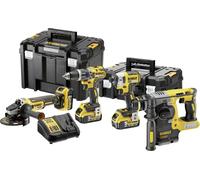 DEWALT DCK422P3T-QW Jeu d'outils Perceuse-visseuse à percussion sans fil, Clé à chocs sans fil, Marteau perforateur sans fil