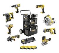 DeWalt - Pack 8 outils XR 18V 4x5Ah Li-Ion avec coffret