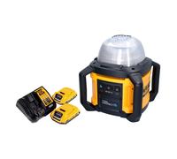 DeWalt DCL 074 D2 Projecteur de chantier sans fil Projecteur 18 V 5000 lm 4000 Kelvin + 2x batterie 2,0 Ah + chargeur
