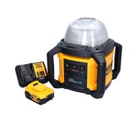 DeWalt DCL 074 P1 Projecteur de chantier sans fil Projecteur 18 V 5000 lm 4000 Kelvin + 1x batterie 5,0 Ah + chargeur