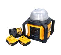 DeWalt DCL 074 P2 Projecteur de chantier sans fil Projecteur 18 V 5000 lm 4000 Kelvin + 2x batterie 5,0 Ah + chargeur