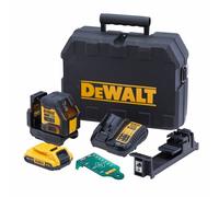 Laser croix compact DEWALT XR 18V faisceaux verts - 1 batteries 2.0 Ah - DCLE34021D1-QW