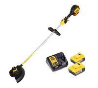 Dewalt DCM 561 PBS 18 V Brushless Li-Ion Débrousailleur sans fil + 2x Batteries DCB 184 5,0 Ah + Chargeur Dewalt pour batteries de 10,8 à 18 V Li-Ion