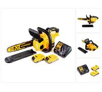 DeWalt DCM 565 D2 Tronçonneuse sans Fil 18V + 2x Batteries 2,0 Ah + Chargeur