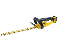 Taille-haie 55 cm DCM563P1 - 18 V XR - 5Ah - livré avec 1 batterie 18V 5Ah et un chargeur DeWalt Gris/jaune