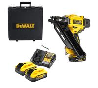 DeWALT DCN930P2 18V Li-ion Batterie Set Cloueur (2x 5.0Ah Batterie) En Tstak - 50-90mm - 2-Speed