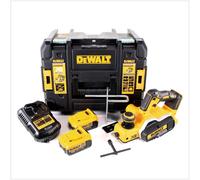 DeWalt DCP 580 M2 18 V Rabot sans fil 82 mm + Coffret de transport TSTAK VI + 2x Batteries DCB 182 4,0 Ah + Chargeur DCB 115