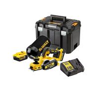 DeWALT DCP580P2 Rabot À Batteries 18V Li-Ion (2x Batterie 5.0Ah) Dans TSTAK - 82mm - 2mm - Moteur Sans Charbon