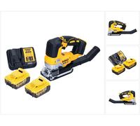 DeWalt DCS 334 M2 Scie sauteuse sans fil à mouvement alternatif 18 V Brushless + 2x batterie 4,0 Ah + chargeur