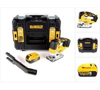 DeWalt DCS 334 NT Scie sauteuse pendulaire sans fil Brushless + 1x Batterie 5,0Ah + Coffret de transport - sans chargeur