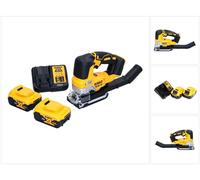 DeWalt DCS 334 P2 Scie sauteuse pendulaire sans fil Brushless 18V + 2x Batteries 5,0Ah + Chargeur