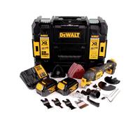 DeWalt DCS 356 M2 Outil multifonction oscillant sans fil 18V Brushless + 35 pièces d'accessoires + 2x Batteries 4,0 Ah + Chargeur + Coffret de transport