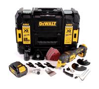 DeWalt DCS 356 NT Outil multifonction oscillant sans fil 18V Brushless + 35 pièces d'accessoires + 1x Batterie 4,0 Ah + Coffret de transport - sans chargeur