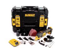 DeWalt DCS 356 NT Outil multifonction oscillant sans fil 18V Brushless + 35 pièces d'accessoires + 1x Batterie 2,0 Ah + Coffret de transport - sans chargeur
