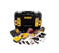 DeWalt DCS 356 P2 Outil multifonction oscillant sans fil 18V Brushless + 35 pièces d'accessoires + 2x Batteries 5,0Ah + Chargeur + Coffret de transport
