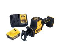 DeWalt DCS 369 M1 Scie sabre sans fil Scie réversible 18 V Brushless + 1x batterie 4,0 Ah + chargeur