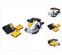 DeWalt DCS 565 D2 Scie circulaire portative sans fil 18 V 165 mm Brushless + 2x batterie 2,0 Ah + chargeur