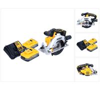DeWalt DCS 565 H2 Scie circulaire portative sans fil 18 V 165 mm Brushless + 2x Powerstack batterie 5,0 Ah + chargeur