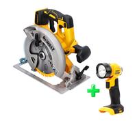 DeWalt DCS 570 N Scie circulaire 18 V 184 mm Brushless Solo + DeWalt DCL 040 18V XR Li-Ion Lampe rechargeable