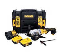 DeWalt DCS 571 P2 Scie circulaire à main sans fil 18 V 115 mm Brushless + 2x batterie 5,0 Ah + chargeur + TSTAK