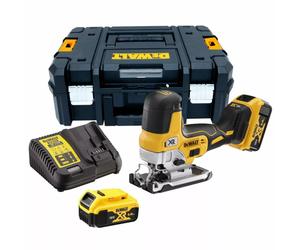 DeWALT DCS335P2-QW Kit De Scie Sauteuse Sans Fil 18 V Li-ion XR (2x 5,0 Ah) Dans T-STAK - Sans Balais