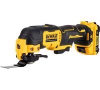 DeWalt DCS353D2-QW, Outil multifonctions oscillant, sans brosse, adaptateur multifonctions, lumière LED, set de 29 accessoires, 2 batteries, chargeur et coffret de transport TSTAK