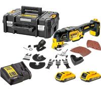 DeWalt Multi-cutter DCS355D2 – Sans fil 18V 2Ah Li‑Ion, 32 accessoires, Coffret T-STAK