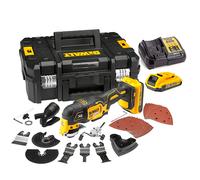 Dewalt DCS355D2T-QW Multi-Cutter Sans Fil XR 18V 2X2.0Ah Li-Ion Sans Charbons + 32 Accessoires Coffret TSTAK