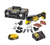 Dewalt DCS355P1-QW Multi-Cutter Sans Fil XR 18V 1 X 5.0Ah Li-Ion Sans Charbons + 32 Accessoires Coffret TSTAK