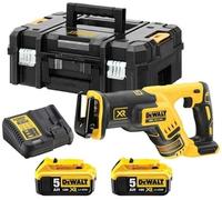 DeWALT DCS367P2 Scie sabre sans fil XR (18V/2x5,0Ah) Tstak