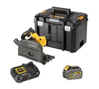 Dewalt DCS520T1-QW Scie circulaire plongeante 54V XR FLEXVOLT - 1 batterie 54V 6.0Ah, chargeur, coffret