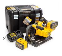 Dewalt DCS520T2-QW Scie circulaire plongeante 54V XR FLEXVOLT - 2 batteries 54V 6.0Ah, chargeur, coffret