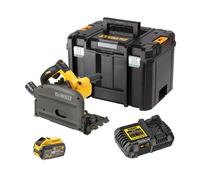 Dewalt DCS520X1-QW Scie circulaire plongeante 54V XR FLEXVOLT - 1 batterie 54V 9.0Ah, chargeur, coffret