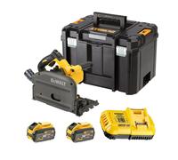 Dewalt DCS520X2-QW Scie circulaire plongeante 54V XR FLEXVOLT - 2 batteries 54V 9.0Ah, chargeur, coffret